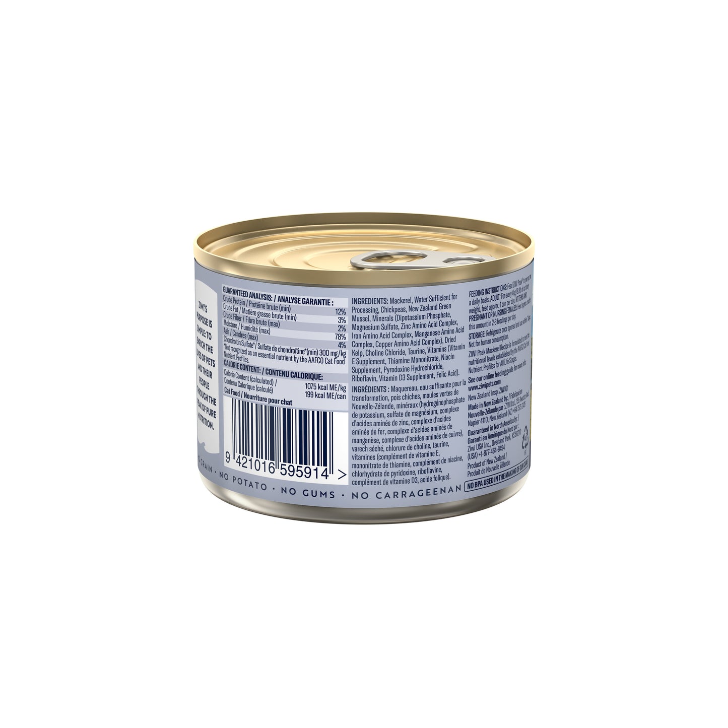 Ziwi Peak Cat Can Mackerel Recipe