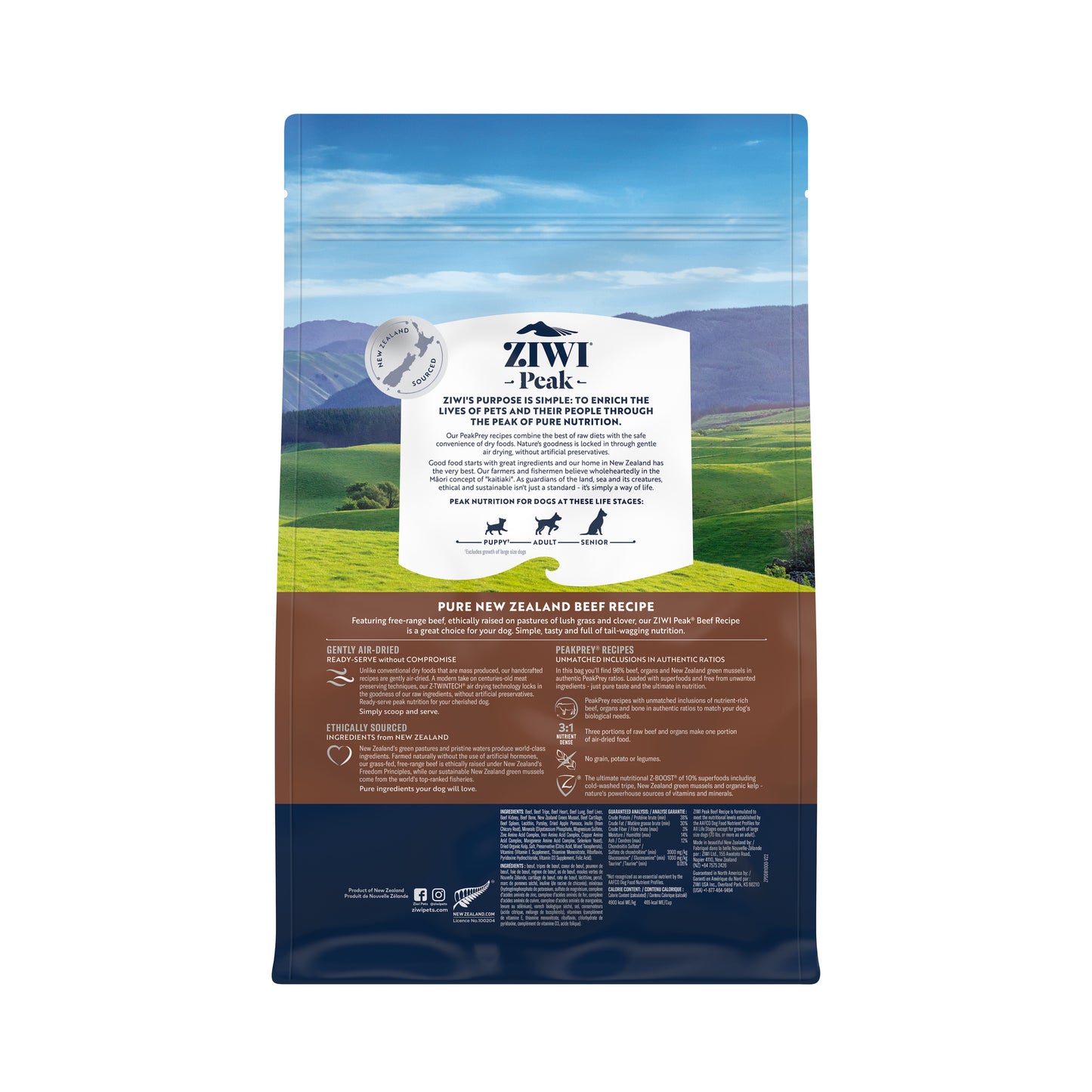 ZIWI Air Dried Beef Dog