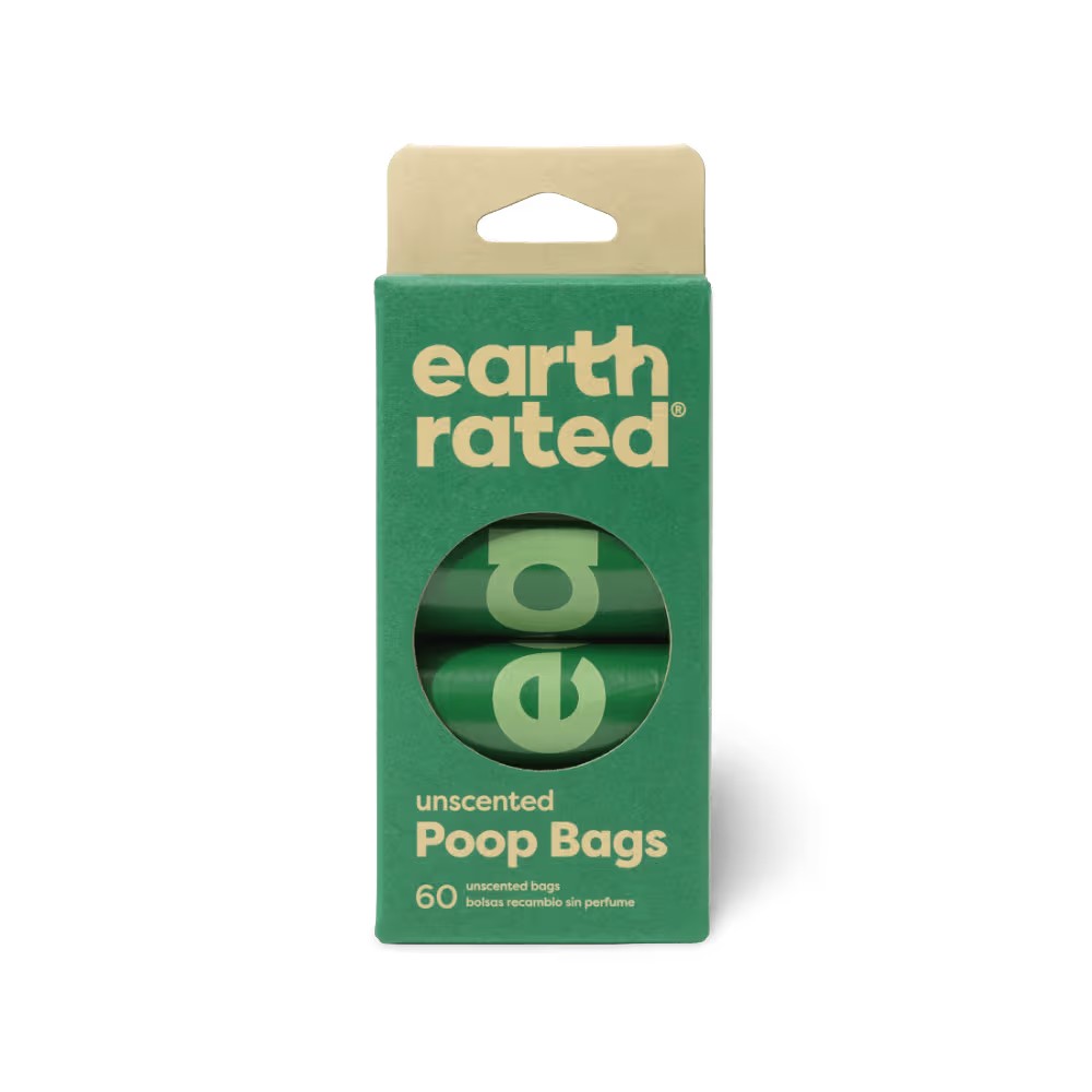 Earth Rated Poo Bags Unscented 65% Recycled Plastic
