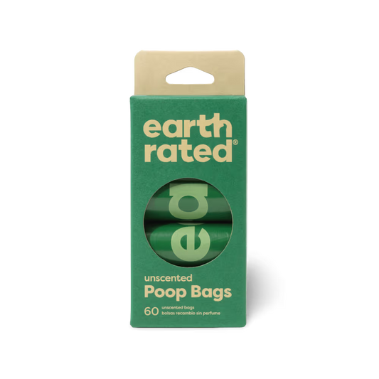 Earth Rated Poo Bags Unscented 65% Recycled Plastic